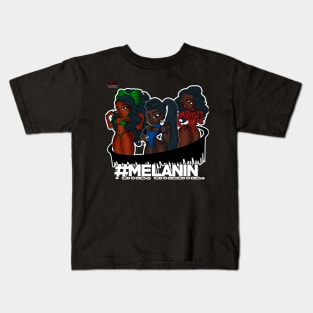 Drippin Melanin Queens Kids T-Shirt